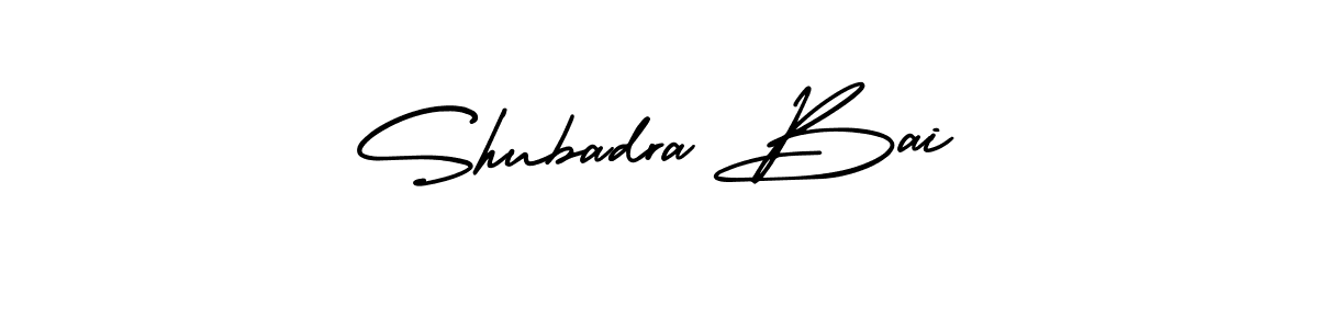 Make a beautiful signature design for name Shubadra Bai. Use this online signature maker to create a handwritten signature for free. Shubadra Bai signature style 3 images and pictures png