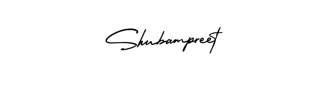 The best way (AmerikaSignatureDemo-Regular) to make a short signature is to pick only two or three words in your name. The name Shubampreet include a total of six letters. For converting this name. Shubampreet signature style 3 images and pictures png