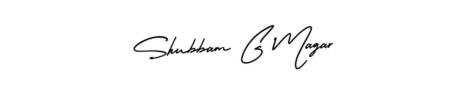 Best and Professional Signature Style for Shubbam G Magar. AmerikaSignatureDemo-Regular Best Signature Style Collection. Shubbam G Magar signature style 3 images and pictures png