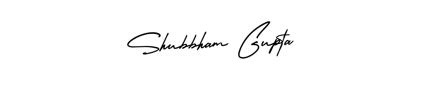 How to make Shubbham Gupta name signature. Use AmerikaSignatureDemo-Regular style for creating short signs online. This is the latest handwritten sign. Shubbham Gupta signature style 3 images and pictures png