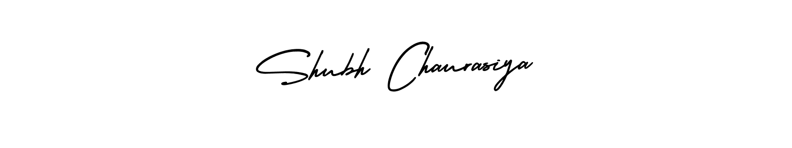 You should practise on your own different ways (AmerikaSignatureDemo-Regular) to write your name (Shubh Chaurasiya) in signature. don't let someone else do it for you. Shubh Chaurasiya signature style 3 images and pictures png