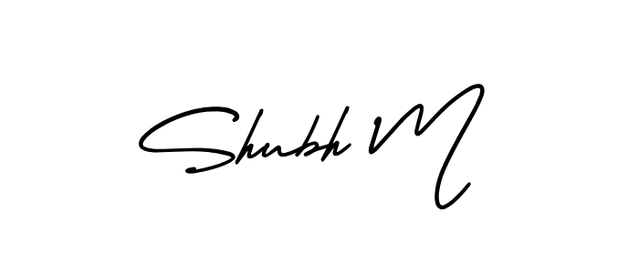 Best and Professional Signature Style for Shubh M. AmerikaSignatureDemo-Regular Best Signature Style Collection. Shubh M signature style 3 images and pictures png