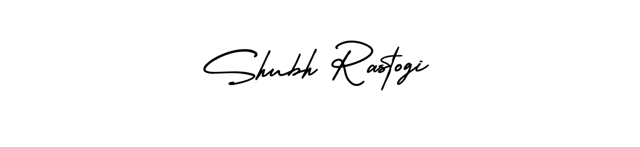 This is the best signature style for the Shubh Rastogi name. Also you like these signature font (AmerikaSignatureDemo-Regular). Mix name signature. Shubh Rastogi signature style 3 images and pictures png