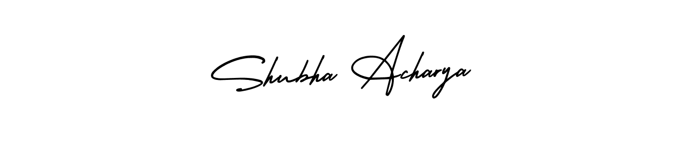 Also You can easily find your signature by using the search form. We will create Shubha Acharya name handwritten signature images for you free of cost using AmerikaSignatureDemo-Regular sign style. Shubha Acharya signature style 3 images and pictures png