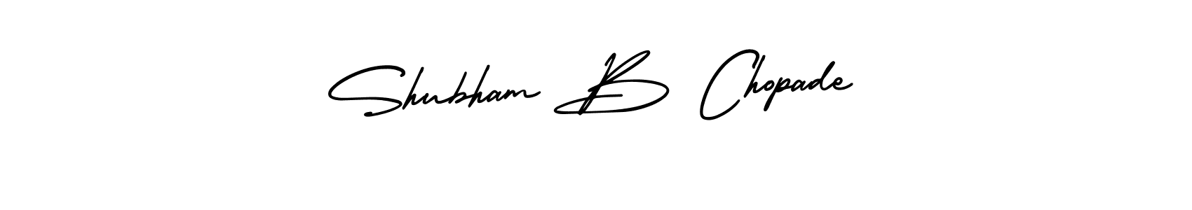 How to make Shubham B Chopade signature? AmerikaSignatureDemo-Regular is a professional autograph style. Create handwritten signature for Shubham B Chopade name. Shubham B Chopade signature style 3 images and pictures png