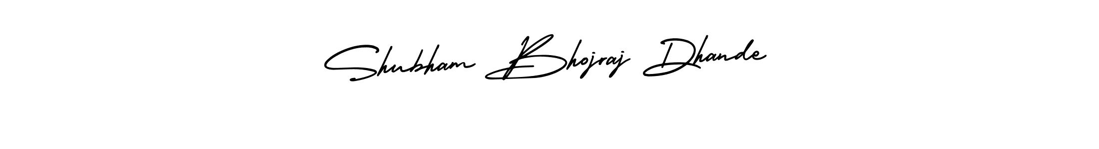 Shubham Bhojraj Dhande stylish signature style. Best Handwritten Sign (AmerikaSignatureDemo-Regular) for my name. Handwritten Signature Collection Ideas for my name Shubham Bhojraj Dhande. Shubham Bhojraj Dhande signature style 3 images and pictures png