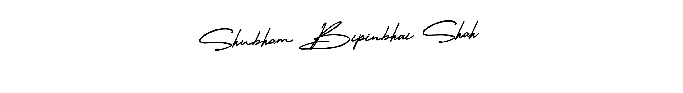 This is the best signature style for the Shubham Bipinbhai Shah name. Also you like these signature font (AmerikaSignatureDemo-Regular). Mix name signature. Shubham Bipinbhai Shah signature style 3 images and pictures png