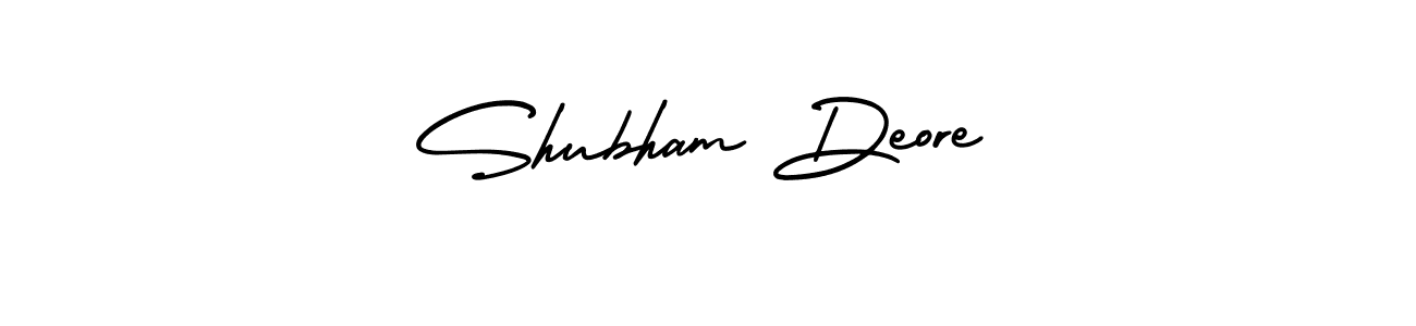 Use a signature maker to create a handwritten signature online. With this signature software, you can design (AmerikaSignatureDemo-Regular) your own signature for name Shubham Deore. Shubham Deore signature style 3 images and pictures png