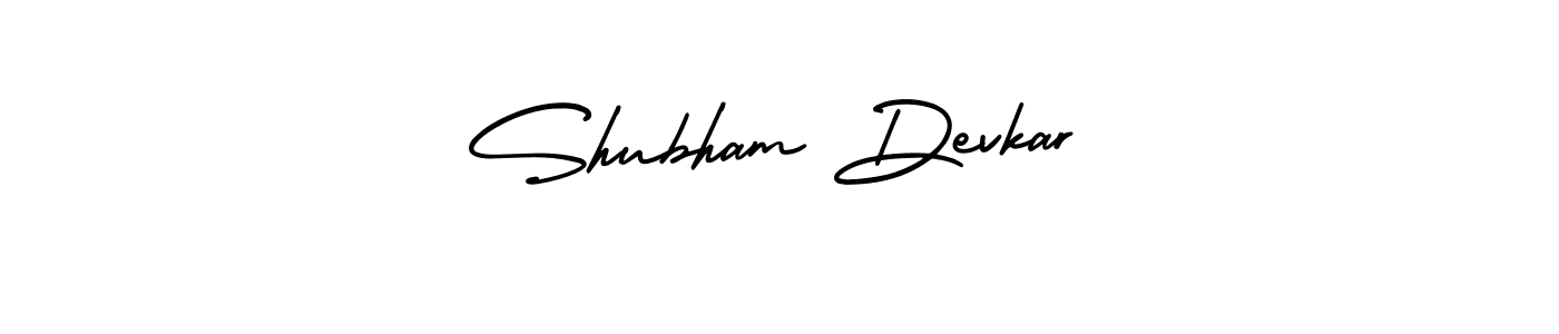 This is the best signature style for the Shubham Devkar name. Also you like these signature font (AmerikaSignatureDemo-Regular). Mix name signature. Shubham Devkar signature style 3 images and pictures png