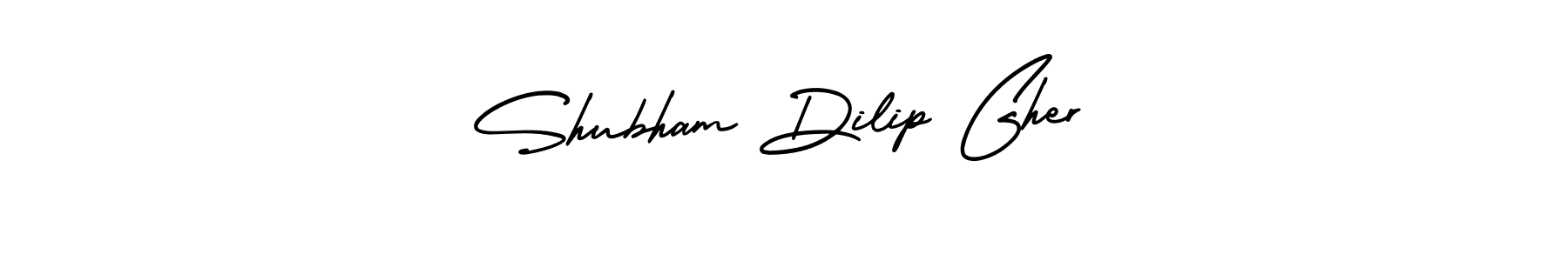 Design your own signature with our free online signature maker. With this signature software, you can create a handwritten (AmerikaSignatureDemo-Regular) signature for name Shubham Dilip Gher. Shubham Dilip Gher signature style 3 images and pictures png