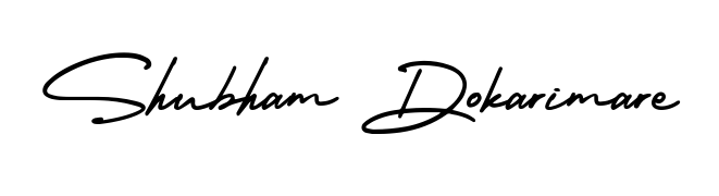 Discover the perfect balance of readability and style for Shubham Dokarimare with AmerikaSignatureDemo-Regular font. Create your dream signature today. Shubham Dokarimare signature style 3 images and pictures png