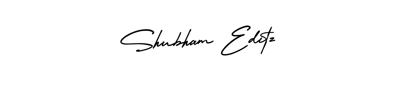 Shubham Editz stylish signature style. Best Handwritten Sign (AmerikaSignatureDemo-Regular) for my name. Handwritten Signature Collection Ideas for my name Shubham Editz. Shubham Editz signature style 3 images and pictures png