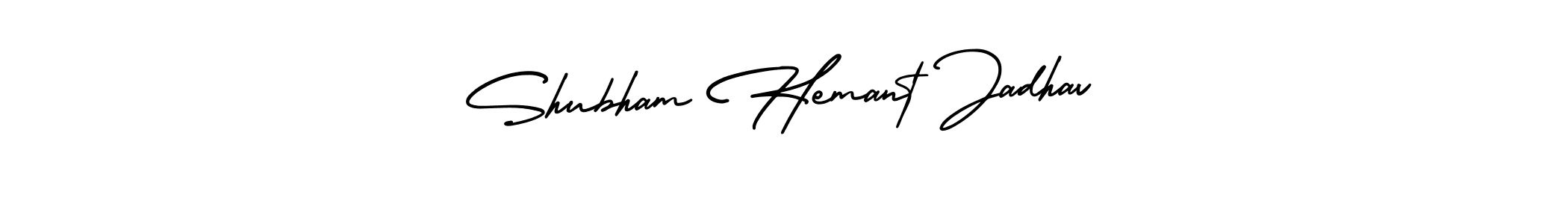 Create a beautiful signature design for name Shubham Hemant Jadhav. With this signature (AmerikaSignatureDemo-Regular) fonts, you can make a handwritten signature for free. Shubham Hemant Jadhav signature style 3 images and pictures png