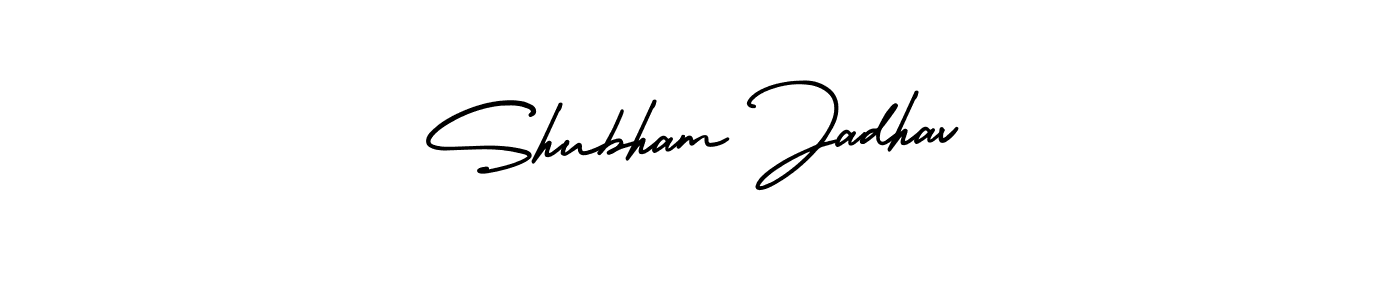 AmerikaSignatureDemo-Regular is a professional signature style that is perfect for those who want to add a touch of class to their signature. It is also a great choice for those who want to make their signature more unique. Get Shubham Jadhav name to fancy signature for free. Shubham Jadhav signature style 3 images and pictures png