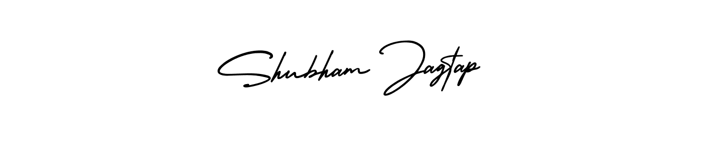 How to make Shubham Jagtap signature? AmerikaSignatureDemo-Regular is a professional autograph style. Create handwritten signature for Shubham Jagtap name. Shubham Jagtap signature style 3 images and pictures png