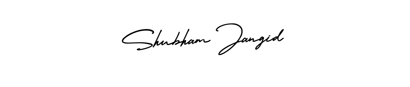 Create a beautiful signature design for name Shubham Jangid. With this signature (AmerikaSignatureDemo-Regular) fonts, you can make a handwritten signature for free. Shubham Jangid signature style 3 images and pictures png