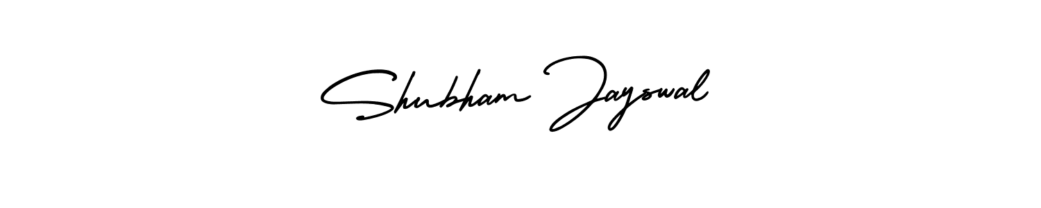 This is the best signature style for the Shubham Jayswal name. Also you like these signature font (AmerikaSignatureDemo-Regular). Mix name signature. Shubham Jayswal signature style 3 images and pictures png