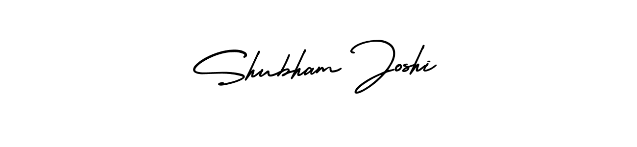 How to make Shubham Joshi name signature. Use AmerikaSignatureDemo-Regular style for creating short signs online. This is the latest handwritten sign. Shubham Joshi signature style 3 images and pictures png