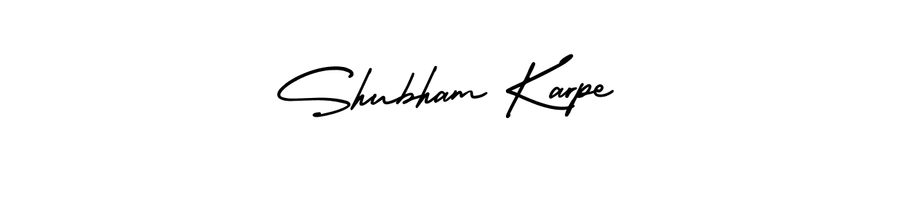 How to make Shubham Karpe name signature. Use AmerikaSignatureDemo-Regular style for creating short signs online. This is the latest handwritten sign. Shubham Karpe signature style 3 images and pictures png