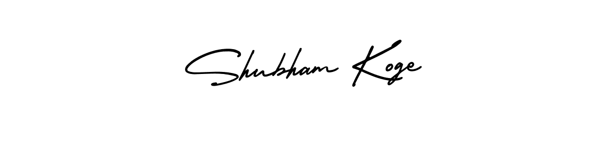 How to Draw Shubham Koge signature style? AmerikaSignatureDemo-Regular is a latest design signature styles for name Shubham Koge. Shubham Koge signature style 3 images and pictures png