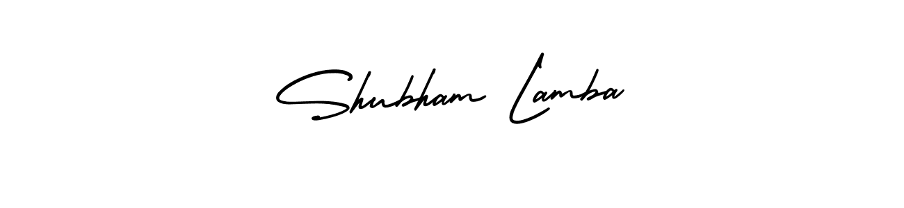 How to make Shubham Lamba signature? AmerikaSignatureDemo-Regular is a professional autograph style. Create handwritten signature for Shubham Lamba name. Shubham Lamba signature style 3 images and pictures png