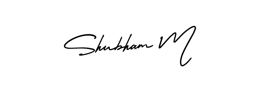Best and Professional Signature Style for Shubham M. AmerikaSignatureDemo-Regular Best Signature Style Collection. Shubham M signature style 3 images and pictures png