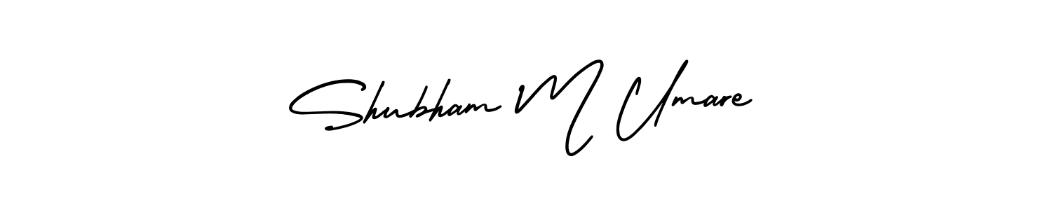 It looks lik you need a new signature style for name Shubham M Umare. Design unique handwritten (AmerikaSignatureDemo-Regular) signature with our free signature maker in just a few clicks. Shubham M Umare signature style 3 images and pictures png