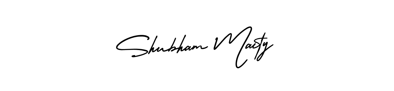 It looks lik you need a new signature style for name Shubham Maity. Design unique handwritten (AmerikaSignatureDemo-Regular) signature with our free signature maker in just a few clicks. Shubham Maity signature style 3 images and pictures png