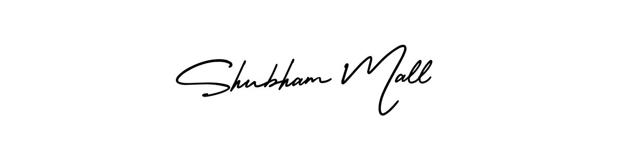 How to make Shubham Mall name signature. Use AmerikaSignatureDemo-Regular style for creating short signs online. This is the latest handwritten sign. Shubham Mall signature style 3 images and pictures png