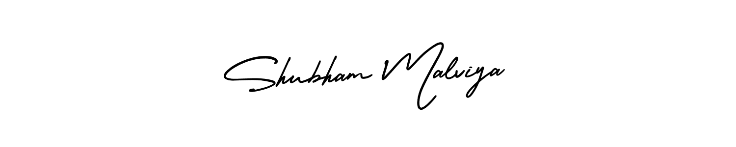 How to make Shubham Malviya name signature. Use AmerikaSignatureDemo-Regular style for creating short signs online. This is the latest handwritten sign. Shubham Malviya signature style 3 images and pictures png