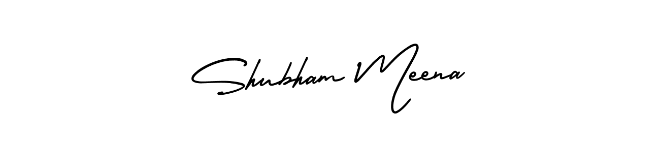How to make Shubham Meena signature? AmerikaSignatureDemo-Regular is a professional autograph style. Create handwritten signature for Shubham Meena name. Shubham Meena signature style 3 images and pictures png