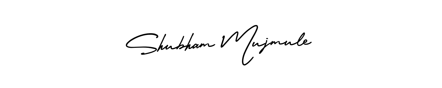 Design your own signature with our free online signature maker. With this signature software, you can create a handwritten (AmerikaSignatureDemo-Regular) signature for name Shubham Mujmule. Shubham Mujmule signature style 3 images and pictures png