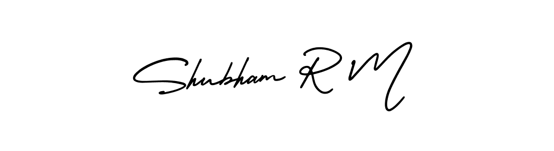 Create a beautiful signature design for name Shubham R M. With this signature (AmerikaSignatureDemo-Regular) fonts, you can make a handwritten signature for free. Shubham R M signature style 3 images and pictures png