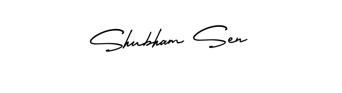 Create a beautiful signature design for name Shubham Sen. With this signature (AmerikaSignatureDemo-Regular) fonts, you can make a handwritten signature for free. Shubham Sen signature style 3 images and pictures png