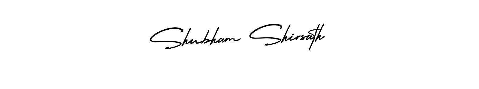 Create a beautiful signature design for name Shubham Shirsath. With this signature (AmerikaSignatureDemo-Regular) fonts, you can make a handwritten signature for free. Shubham Shirsath signature style 3 images and pictures png