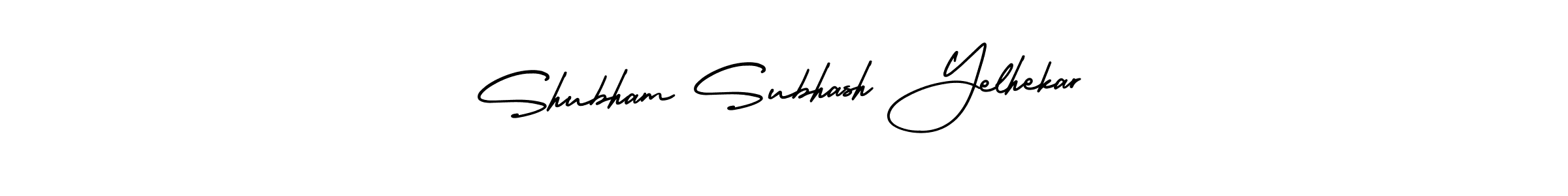 Use a signature maker to create a handwritten signature online. With this signature software, you can design (AmerikaSignatureDemo-Regular) your own signature for name Shubham Subhash Yelhekar. Shubham Subhash Yelhekar signature style 3 images and pictures png