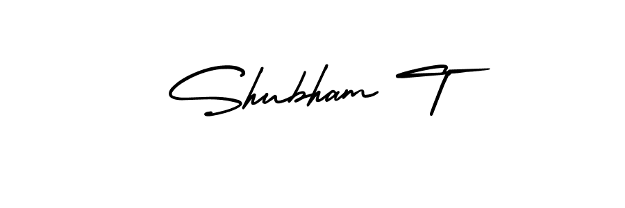 Best and Professional Signature Style for Shubham T. AmerikaSignatureDemo-Regular Best Signature Style Collection. Shubham T signature style 3 images and pictures png