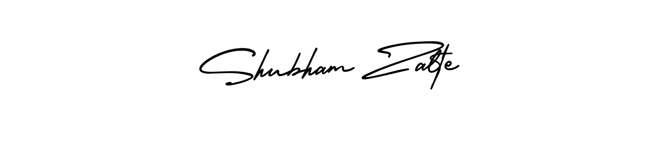 Use a signature maker to create a handwritten signature online. With this signature software, you can design (AmerikaSignatureDemo-Regular) your own signature for name Shubham Zalte. Shubham Zalte signature style 3 images and pictures png