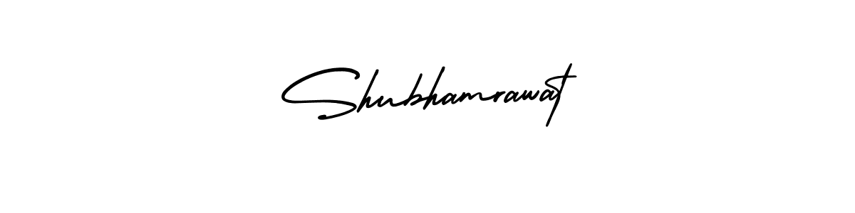 You should practise on your own different ways (AmerikaSignatureDemo-Regular) to write your name (Shubhamrawat) in signature. don't let someone else do it for you. Shubhamrawat signature style 3 images and pictures png