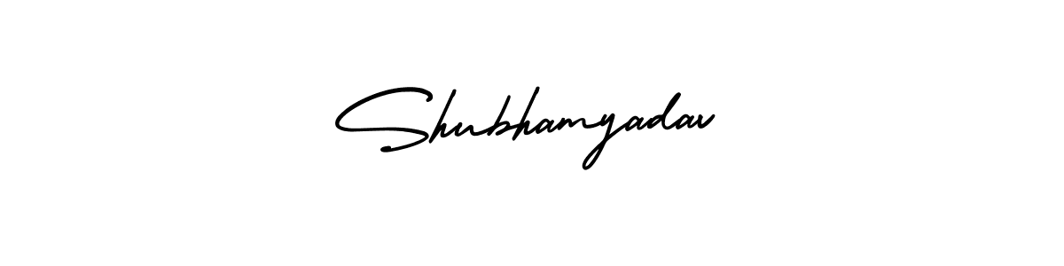 Shubhamyadav stylish signature style. Best Handwritten Sign (AmerikaSignatureDemo-Regular) for my name. Handwritten Signature Collection Ideas for my name Shubhamyadav. Shubhamyadav signature style 3 images and pictures png