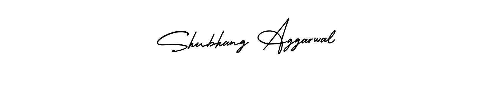 How to make Shubhang Aggarwal name signature. Use AmerikaSignatureDemo-Regular style for creating short signs online. This is the latest handwritten sign. Shubhang Aggarwal signature style 3 images and pictures png