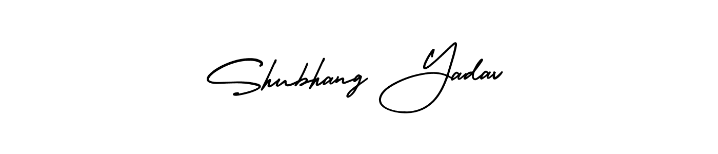 if you are searching for the best signature style for your name Shubhang Yadav. so please give up your signature search. here we have designed multiple signature styles  using AmerikaSignatureDemo-Regular. Shubhang Yadav signature style 3 images and pictures png