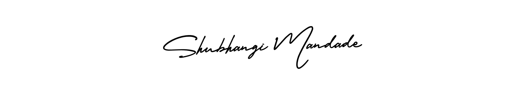 Make a short Shubhangi Mandade signature style. Manage your documents anywhere anytime using AmerikaSignatureDemo-Regular. Create and add eSignatures, submit forms, share and send files easily. Shubhangi Mandade signature style 3 images and pictures png