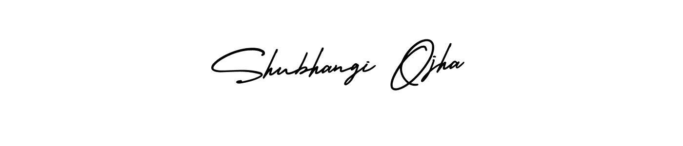 This is the best signature style for the Shubhangi Ojha name. Also you like these signature font (AmerikaSignatureDemo-Regular). Mix name signature. Shubhangi Ojha signature style 3 images and pictures png