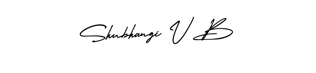 Design your own signature with our free online signature maker. With this signature software, you can create a handwritten (AmerikaSignatureDemo-Regular) signature for name Shubhangi V B. Shubhangi V B signature style 3 images and pictures png