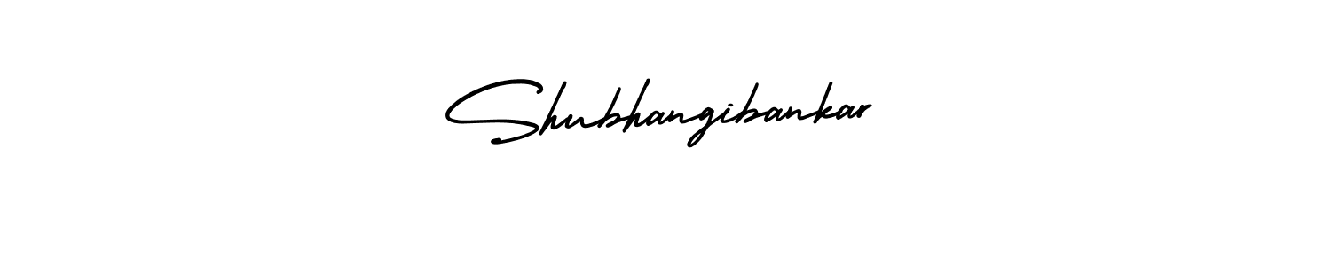 Similarly AmerikaSignatureDemo-Regular is the best handwritten signature design. Signature creator online .You can use it as an online autograph creator for name Shubhangibankar. Shubhangibankar signature style 3 images and pictures png