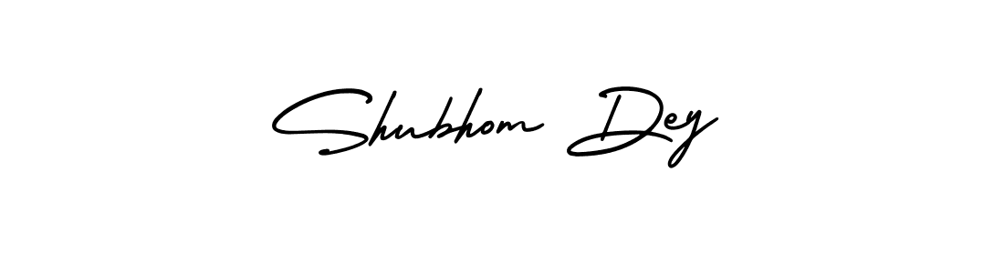 It looks lik you need a new signature style for name Shubhom Dey. Design unique handwritten (AmerikaSignatureDemo-Regular) signature with our free signature maker in just a few clicks. Shubhom Dey signature style 3 images and pictures png