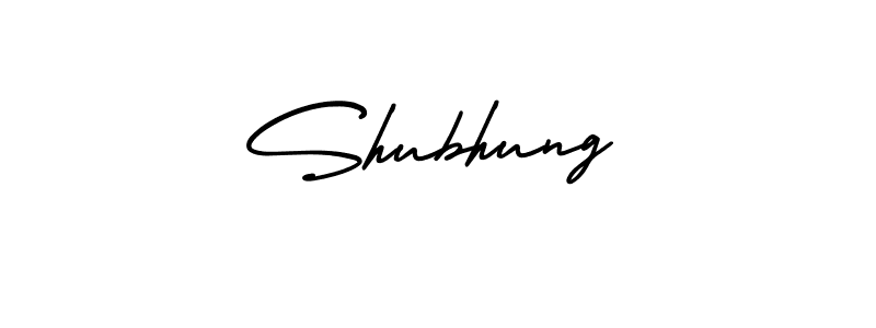 if you are searching for the best signature style for your name Shubhung. so please give up your signature search. here we have designed multiple signature styles  using AmerikaSignatureDemo-Regular. Shubhung signature style 3 images and pictures png