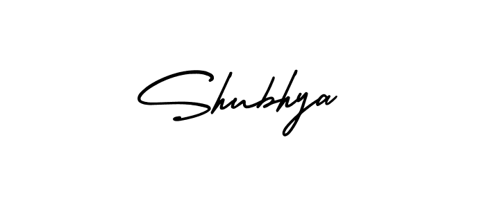 You should practise on your own different ways (AmerikaSignatureDemo-Regular) to write your name (Shubhya) in signature. don't let someone else do it for you. Shubhya signature style 3 images and pictures png