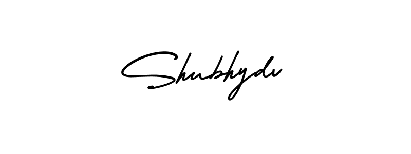 You should practise on your own different ways (AmerikaSignatureDemo-Regular) to write your name (Shubhydv) in signature. don't let someone else do it for you. Shubhydv signature style 3 images and pictures png